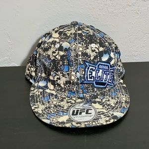 MMA Elite Skulls All Over Print Fitted Hat. UFC.